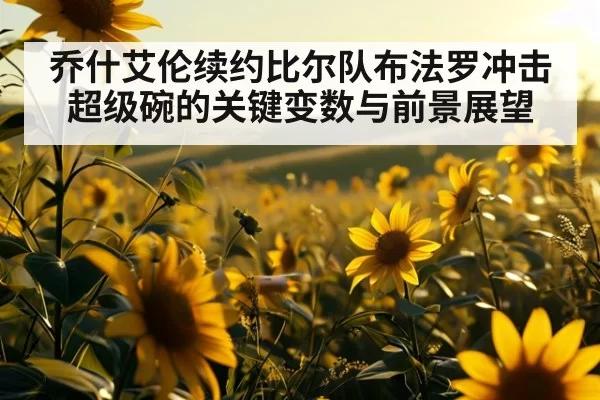 乔什艾伦续约比尔队布法罗冲击超级碗的关键变数与前景展望