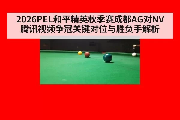 2026PEL和平精英秋季赛成都AG对NV腾讯视频争冠关键对位与胜负手解析